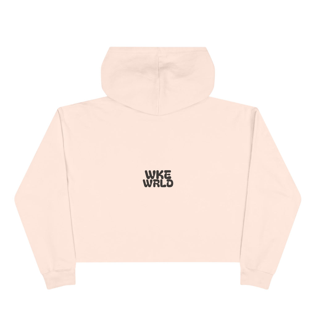 Awareness Crop Hoodie for Social Activists, Trendy Streetwear for Women, Unique Gift for Advocates, Comfortable Casual Wear
