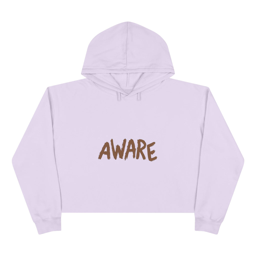 Awareness Crop Hoodie for Social Activists, Trendy Streetwear for Women, Unique Gift for Advocates, Comfortable Casual Wear