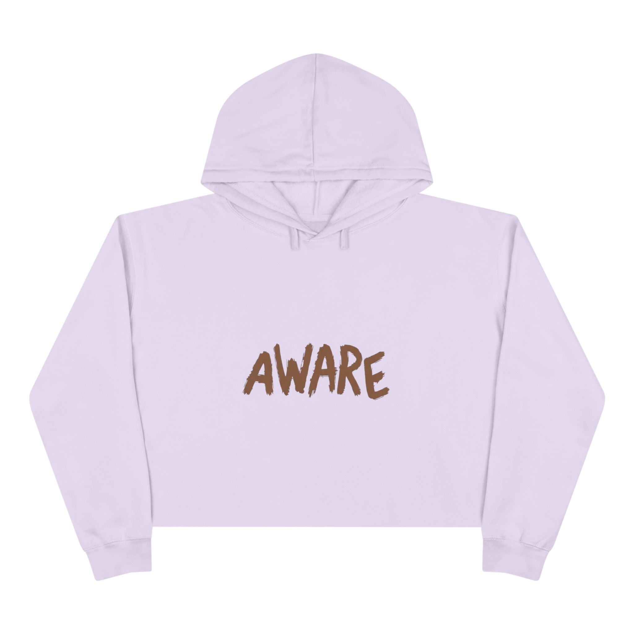 Awareness Crop Hoodie for Social Activists, Trendy Streetwear for Women, Unique Gift for Advocates, Comfortable Casual Wear