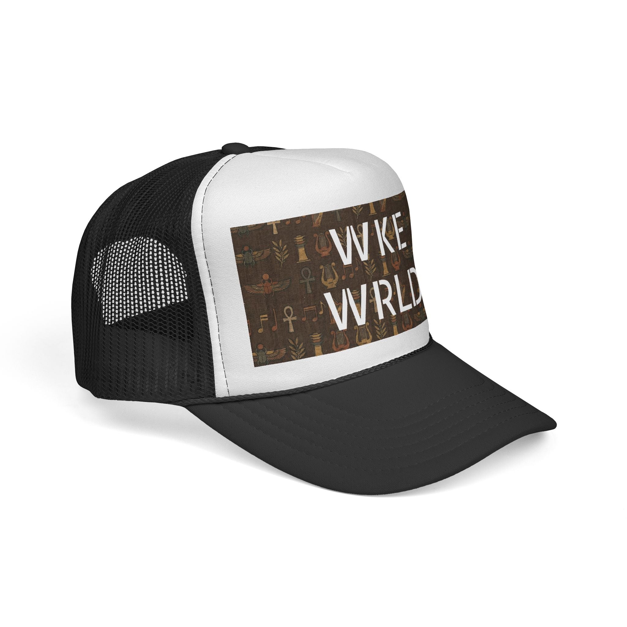 WKE WRLD Egypt Print Trucker Cap