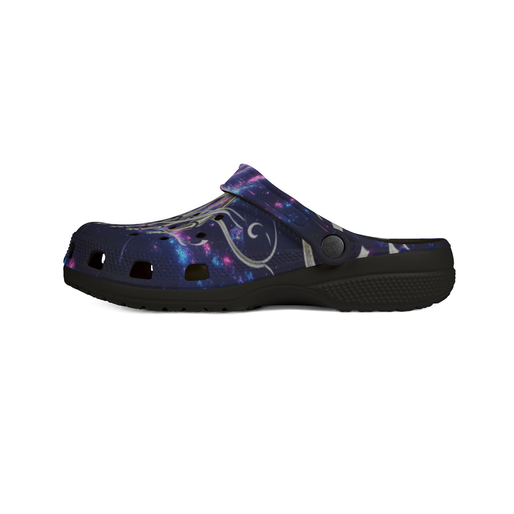 Galaxy Skeleton feet Clogs — EVA Foam Slip-On Shoes