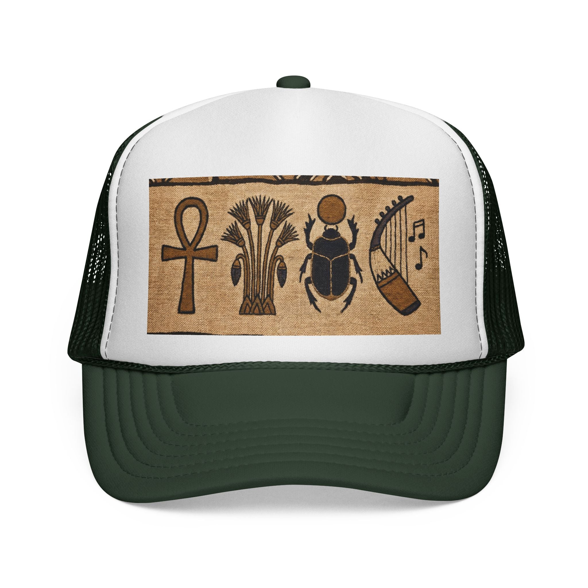 Egyptian Print Trucker Cap
