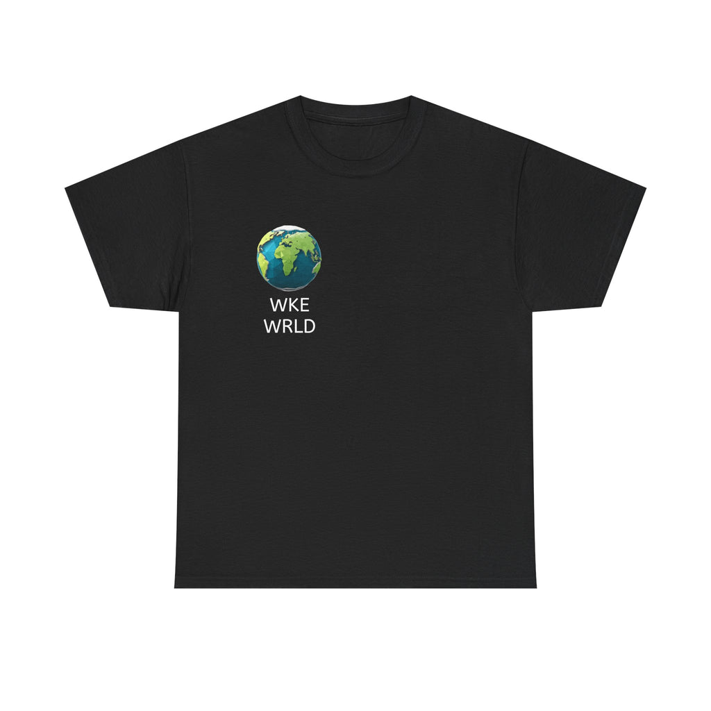 WKE WRLD Eco-Conscious Unisex Heavy Cotton Tee, Earth Day Gift, Nature Lover Shirt, Sustainable Fashion, Unisex Graphic Tee