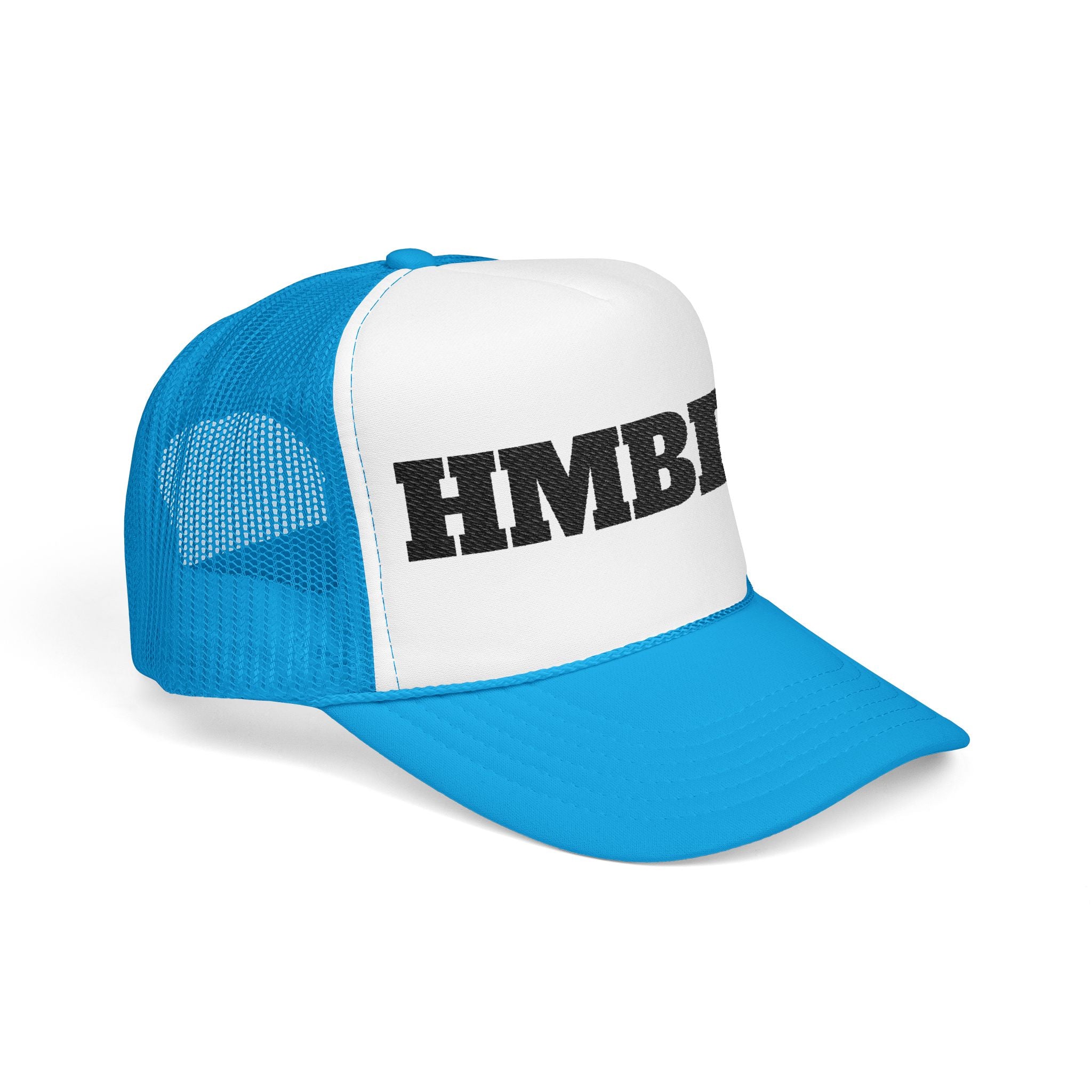 Red Foam Trucker Hat with 'HMBDLD' Embroidery
