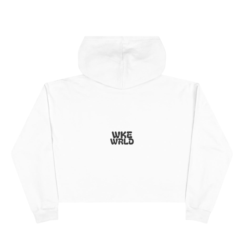 Awareness Crop Hoodie for Social Activists, Trendy Streetwear for Women, Unique Gift for Advocates, Comfortable Casual Wear