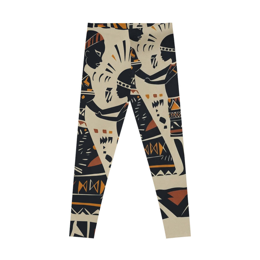 Tribal Silhouette All-Over Print Leggings