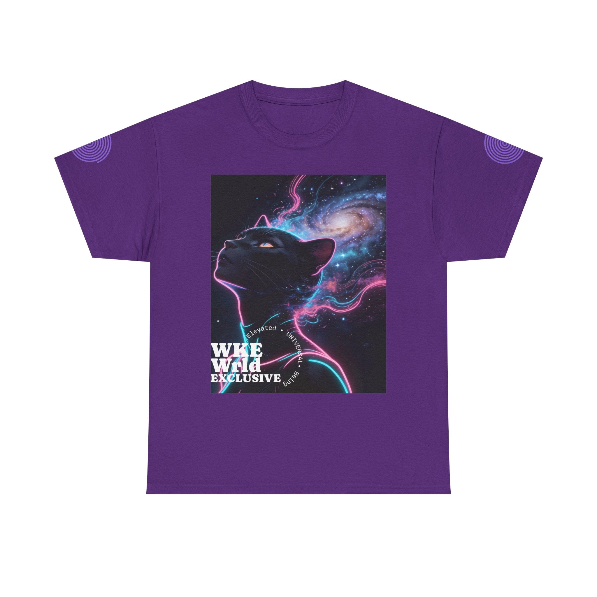 Cosmic Panther Tee — 'WKE WILD EXCLUSIVE' Neon Galaxy Cat Graphic Shirt