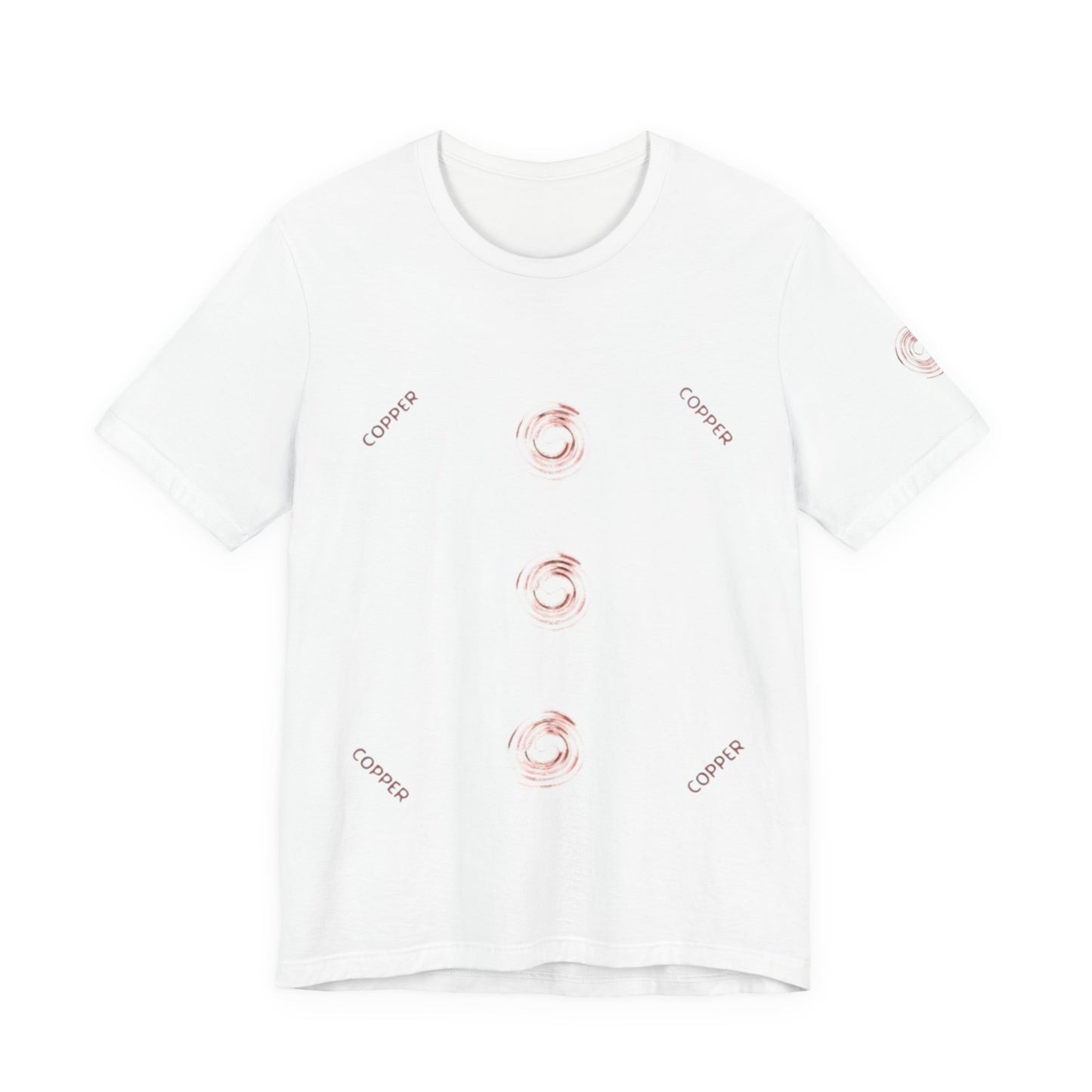 Unisex Casual Copper Tee