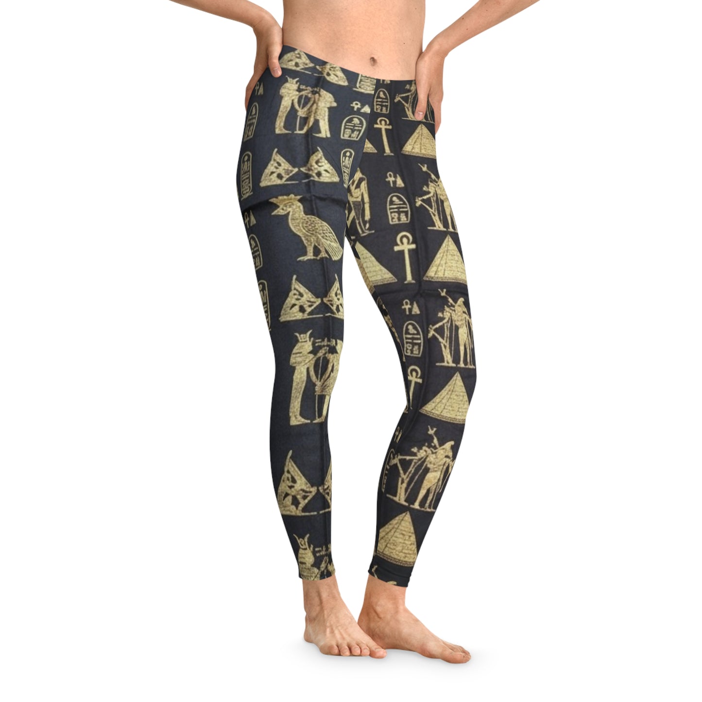 Egyptian Hieroglyphs Stretchy Leggings