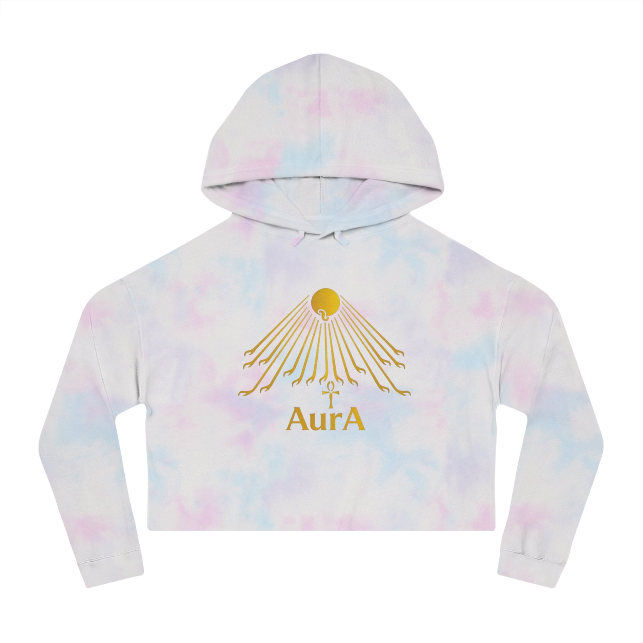 Gold Sunburst "AurA" Spiritual Graphic