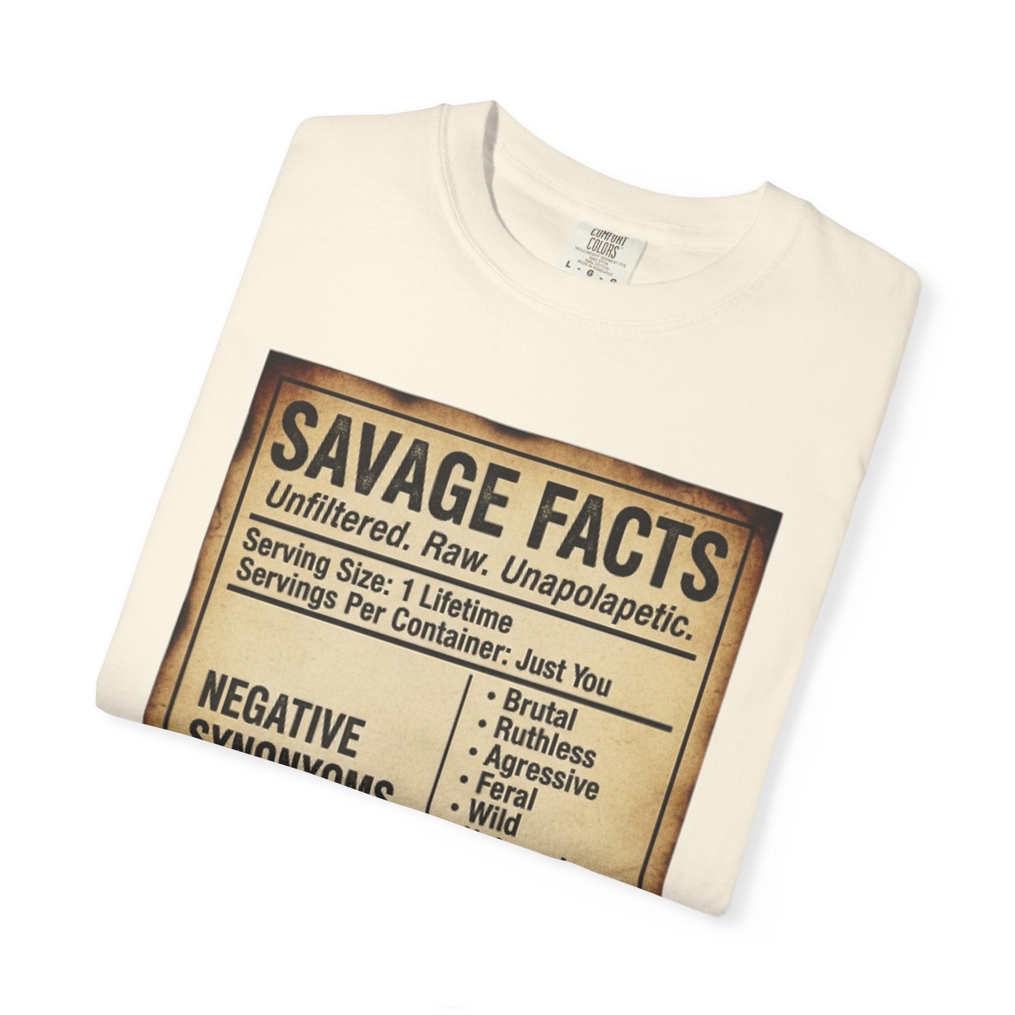 Savage Facts Unisex T-Shirt - Unfiltered & Raw Graphic Tee