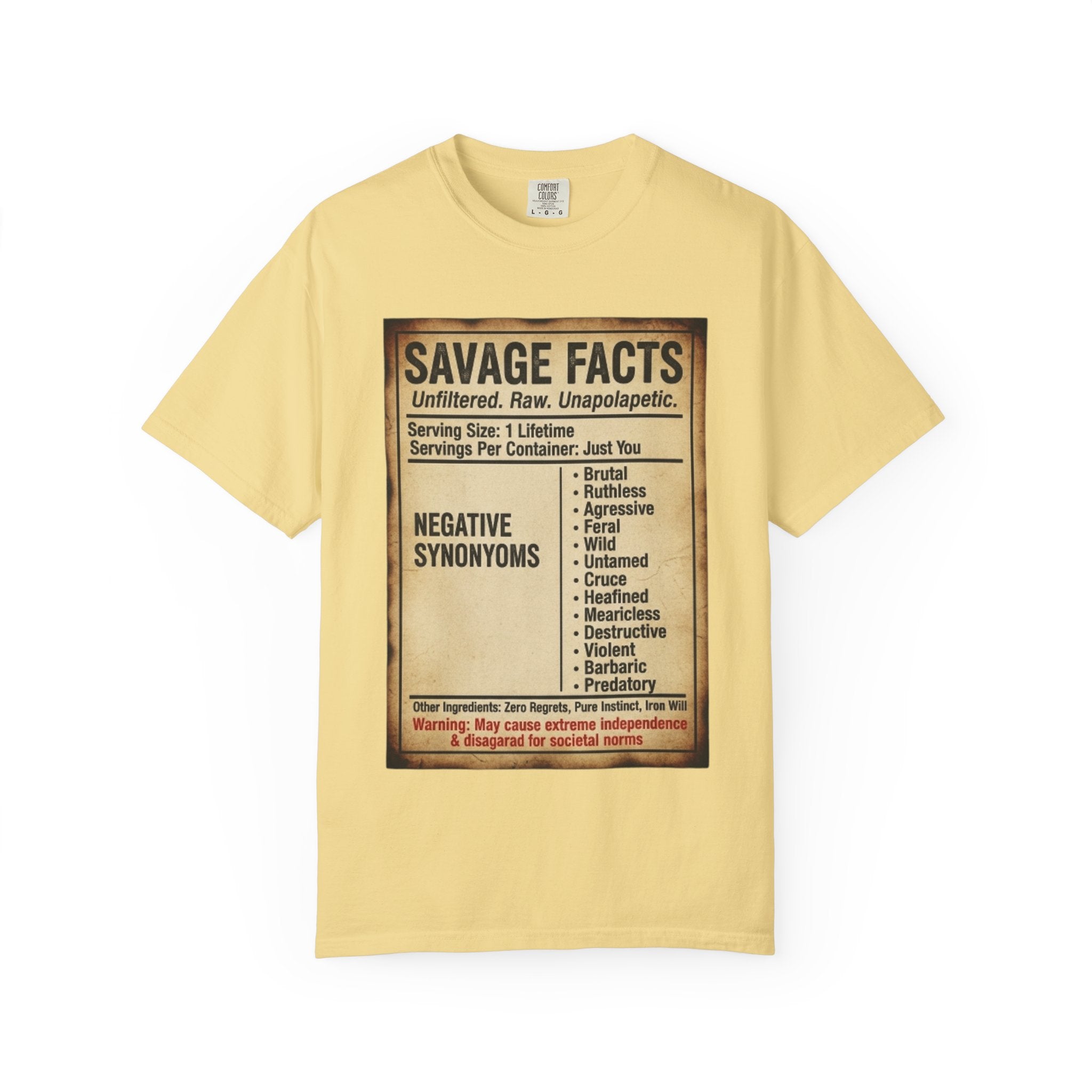 Savage Facts Unisex T-Shirt - Unfiltered & Raw Graphic Tee