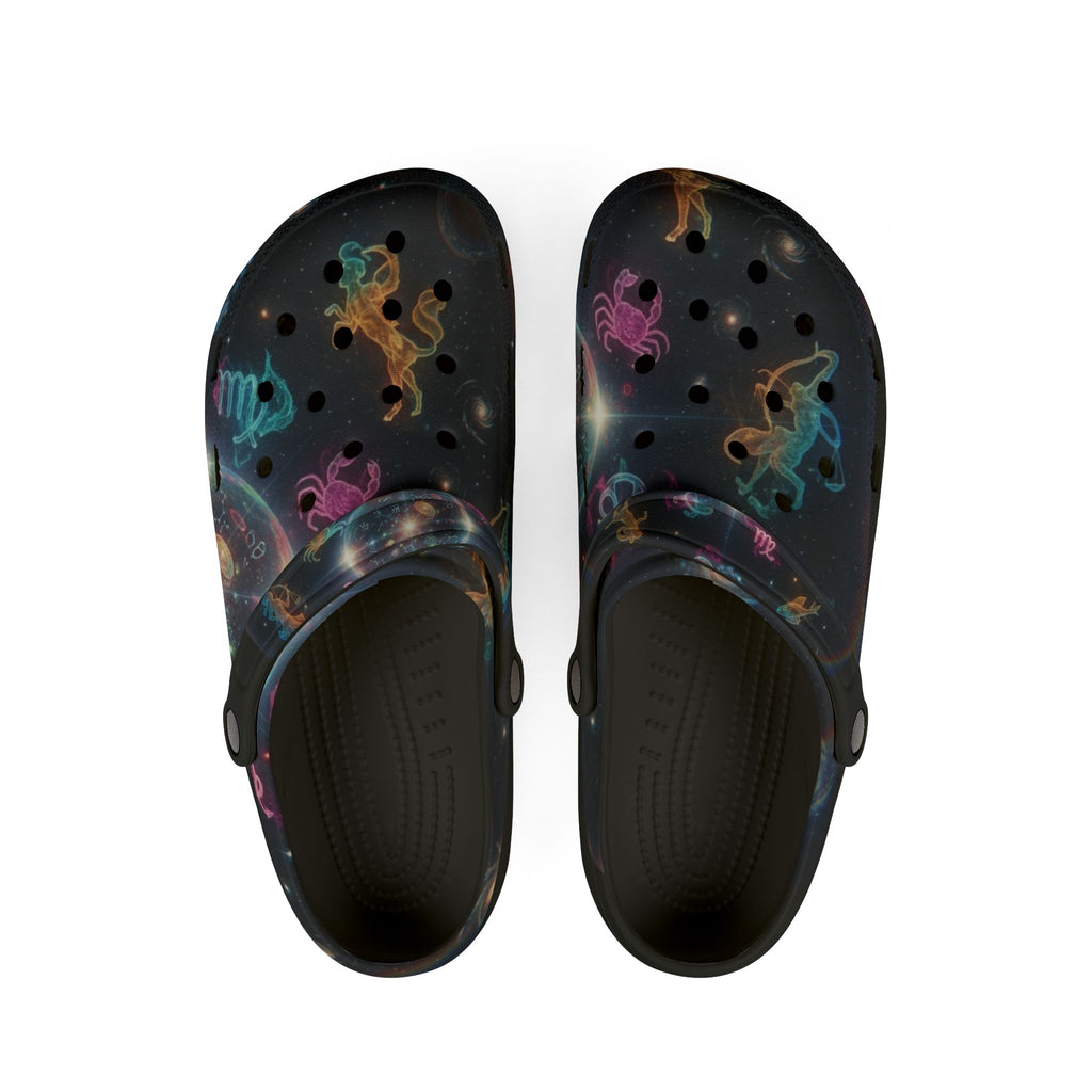 WKE WRLD Galaxy Dance EVA Foam Shoes, Comfortable Casual Footwear for Outdoor, Festivals, Everyday Wear, Unique Gift Idea