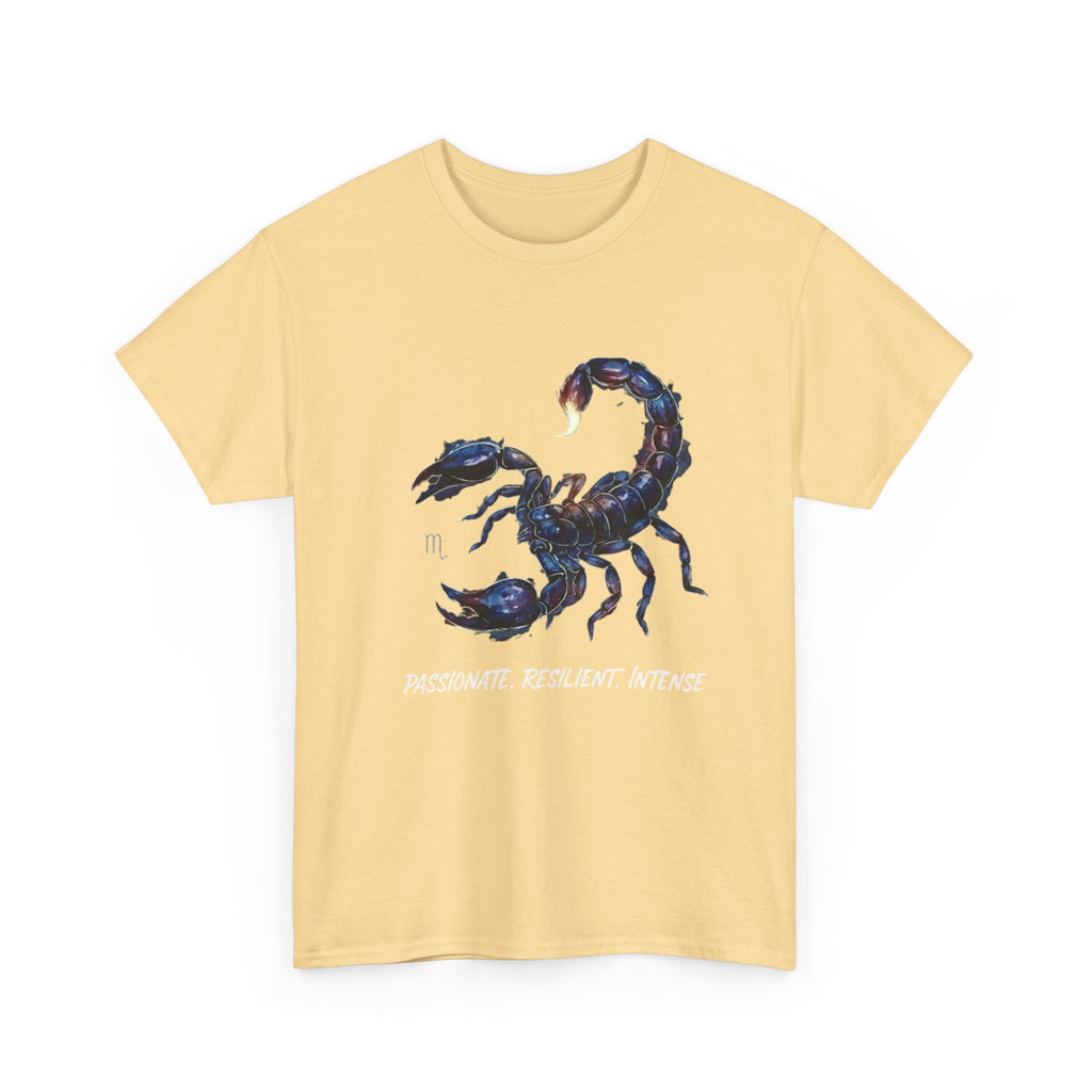 Scorpio Zodiac Tee - Passionate, Resilient, Intense, Astrology Gift, Unisex Shirt, Horoscope Outfit, Birthday Present
