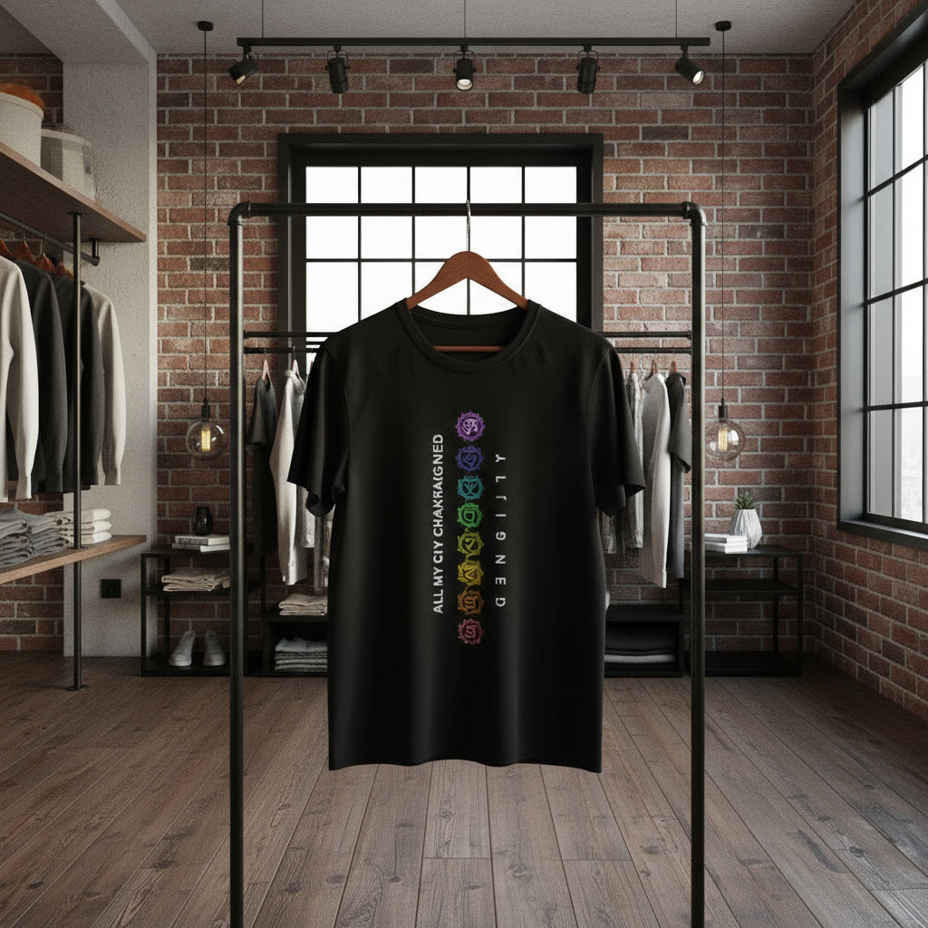 All My Chakras Are Aligned 100% Cotton T-Shirt: Unisex Softstyle Tee for Wellness, Yoga, Meditation, Spiritual Gifts, Mindfulness Apparel