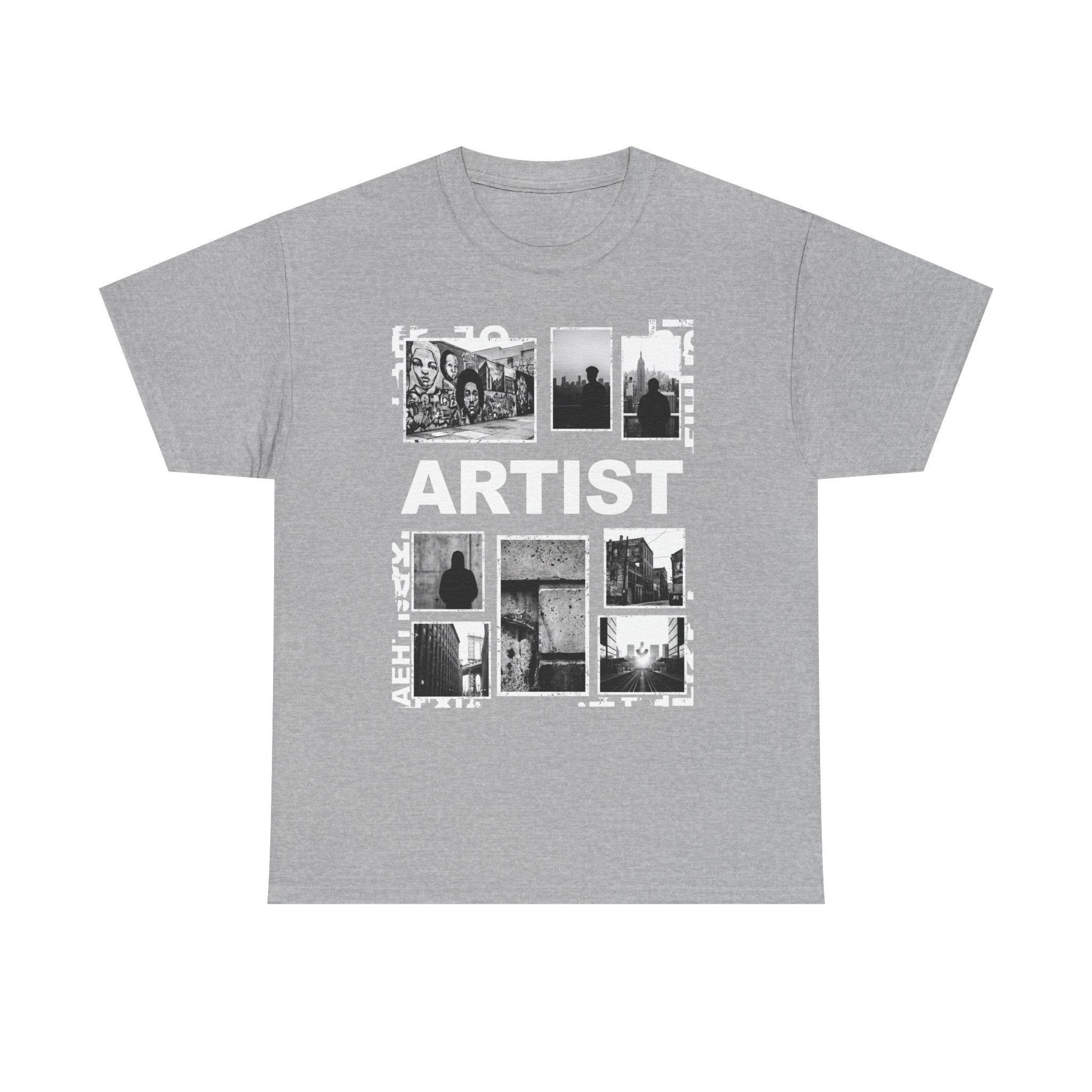 Artist Photo Collage Tee — "ARTIST" Graphic T-Shirt