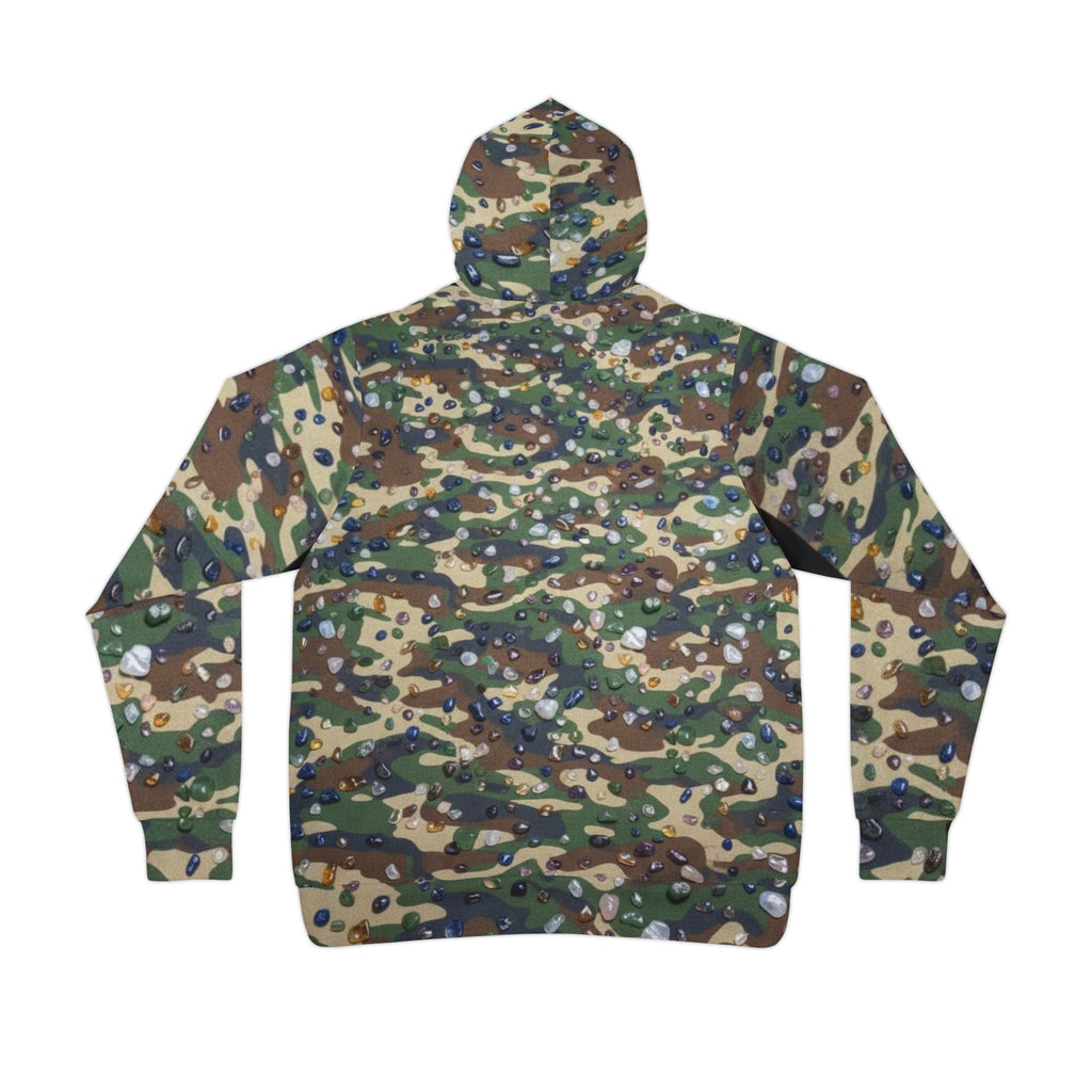WKE WRLD Camo Print Athletic spiritual Veteran Hoodie, Trendy Fitness Sweatshirt, Perfect for Outdoor Adventures, Sporty Gift Idea, Activewear Upgrade