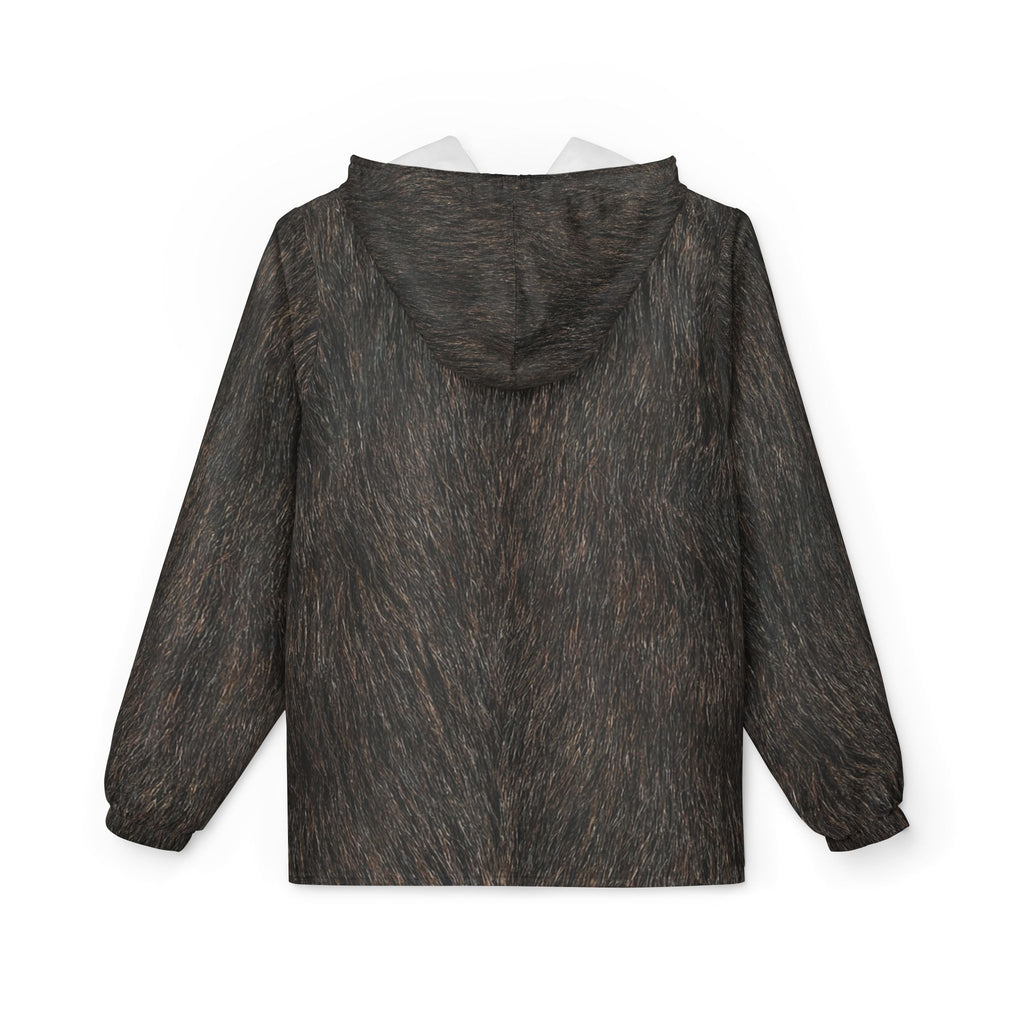 Naturalist Windbreaker Jacket — Abstract Quilted Collage AOP