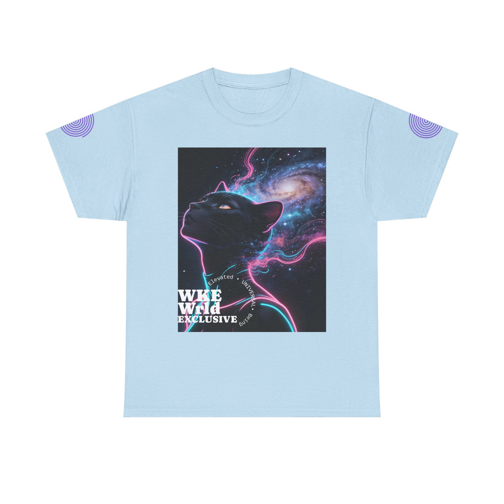 Cosmic Panther Tee — 'WKE WILD EXCLUSIVE' Neon Galaxy Cat Graphic Shirt