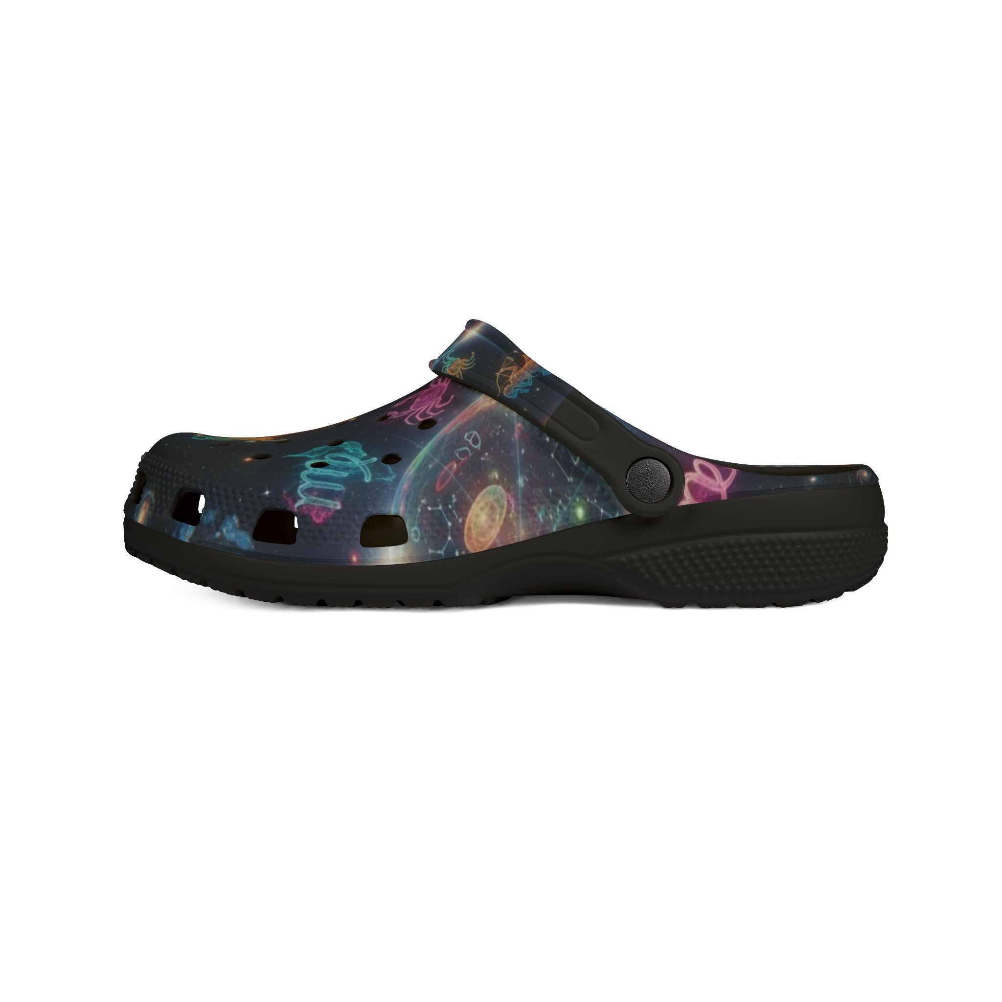 WKE WRLD Galaxy Dance EVA Foam Shoes, Comfortable Casual Footwear for Outdoor, Festivals, Everyday Wear, Unique Gift Idea