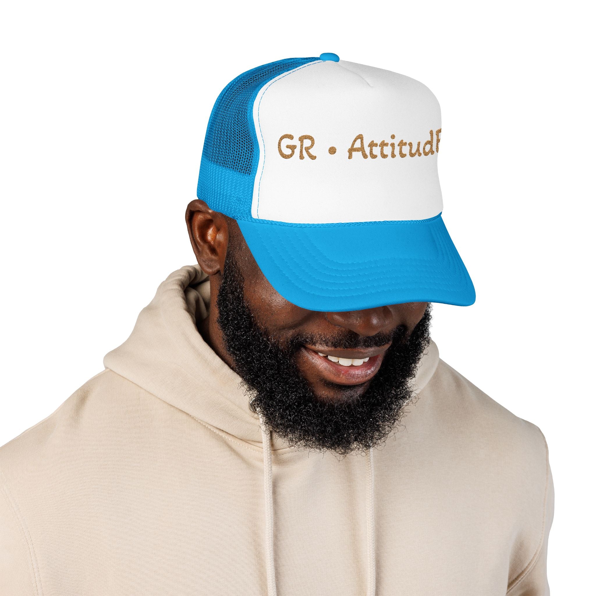 Embroidered Attitude Foam Trucker Hat