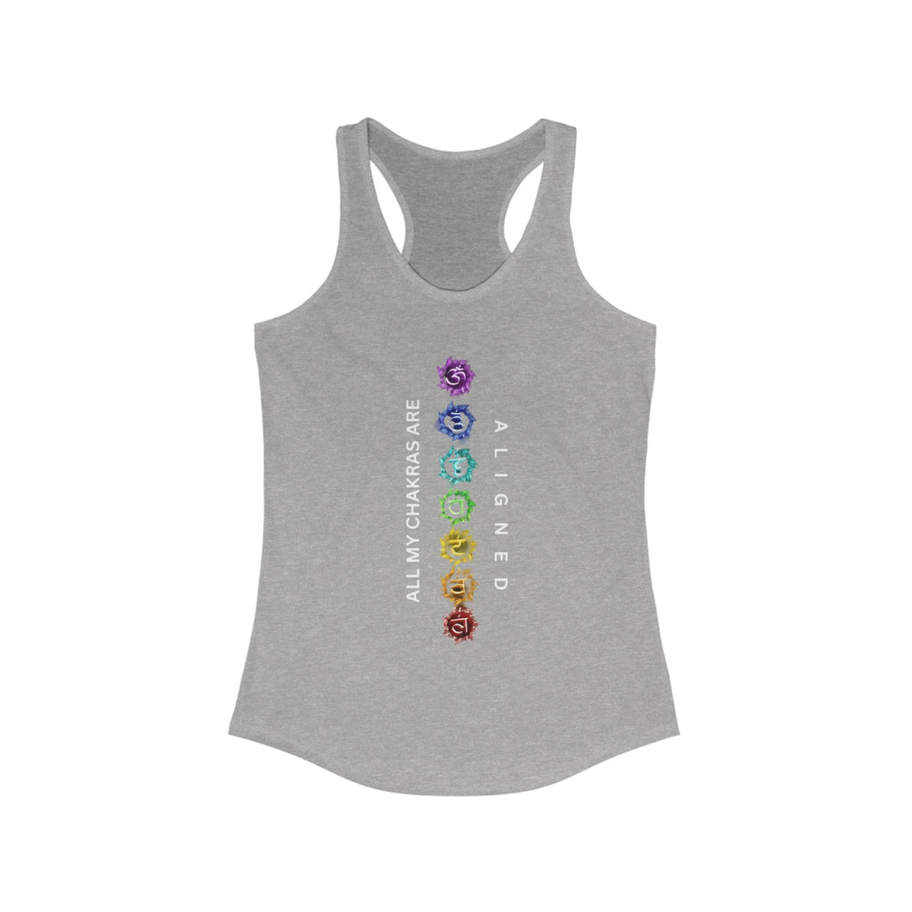 WKE WRLD Women's chakras aligned Racerback Tank