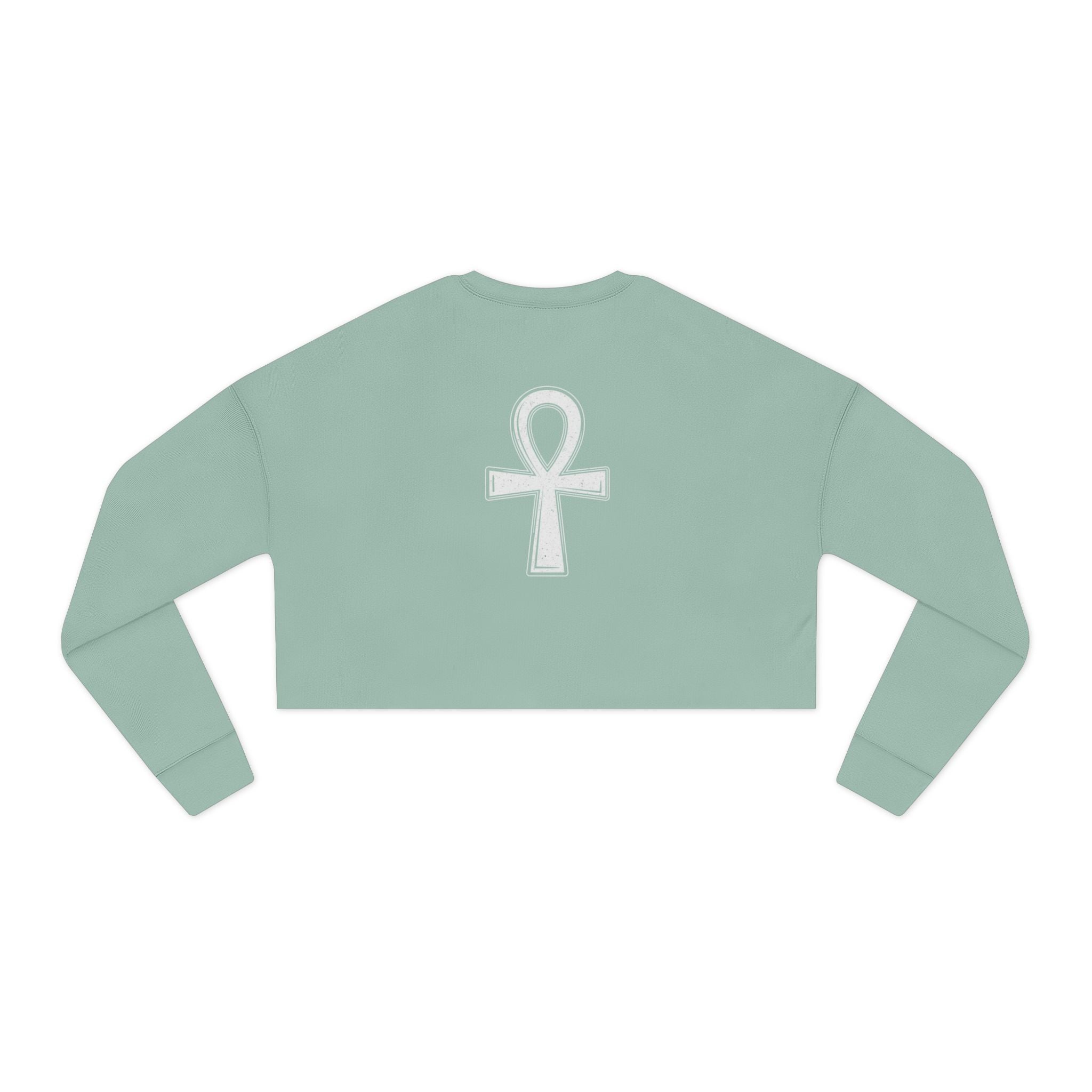 Cropped Sweatshirt — "Wholeness" Sun & Ankh Graphic