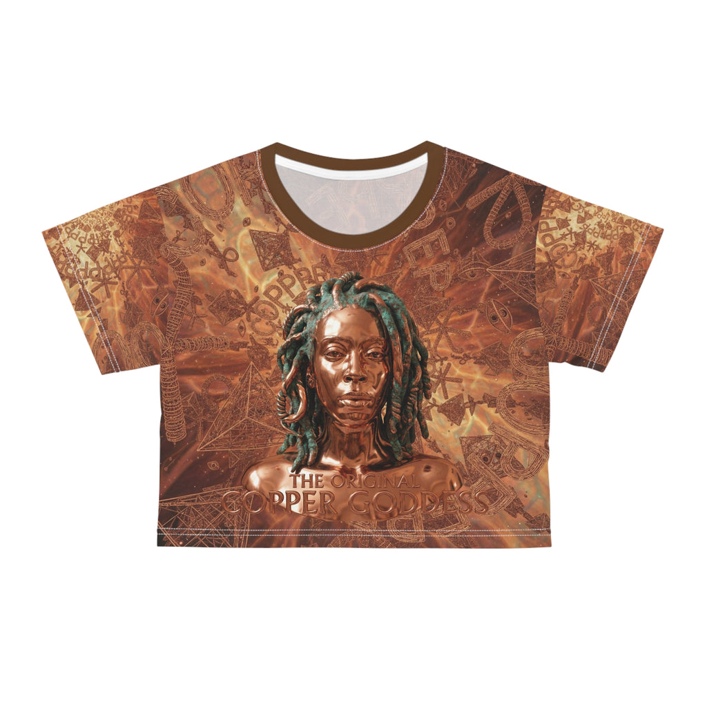 Copper Goddess Crop Tee