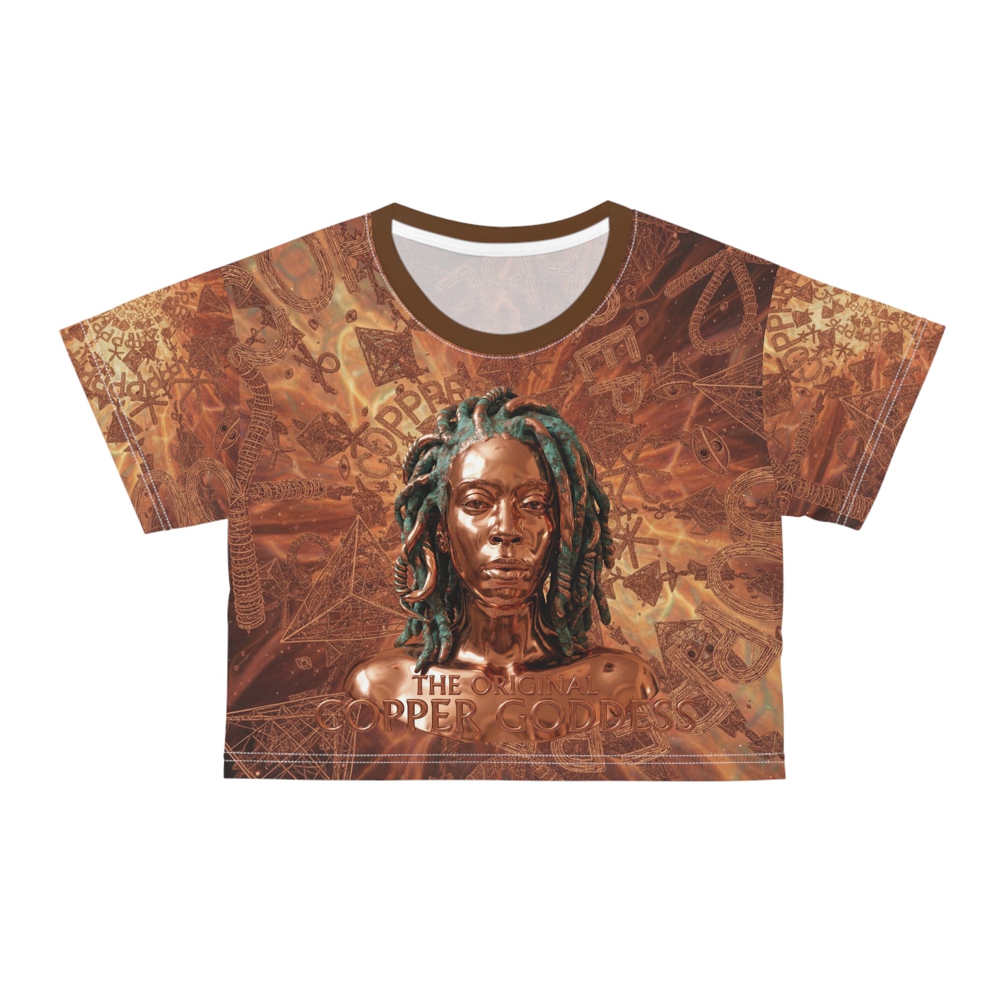 Copper Goddess Crop Tee