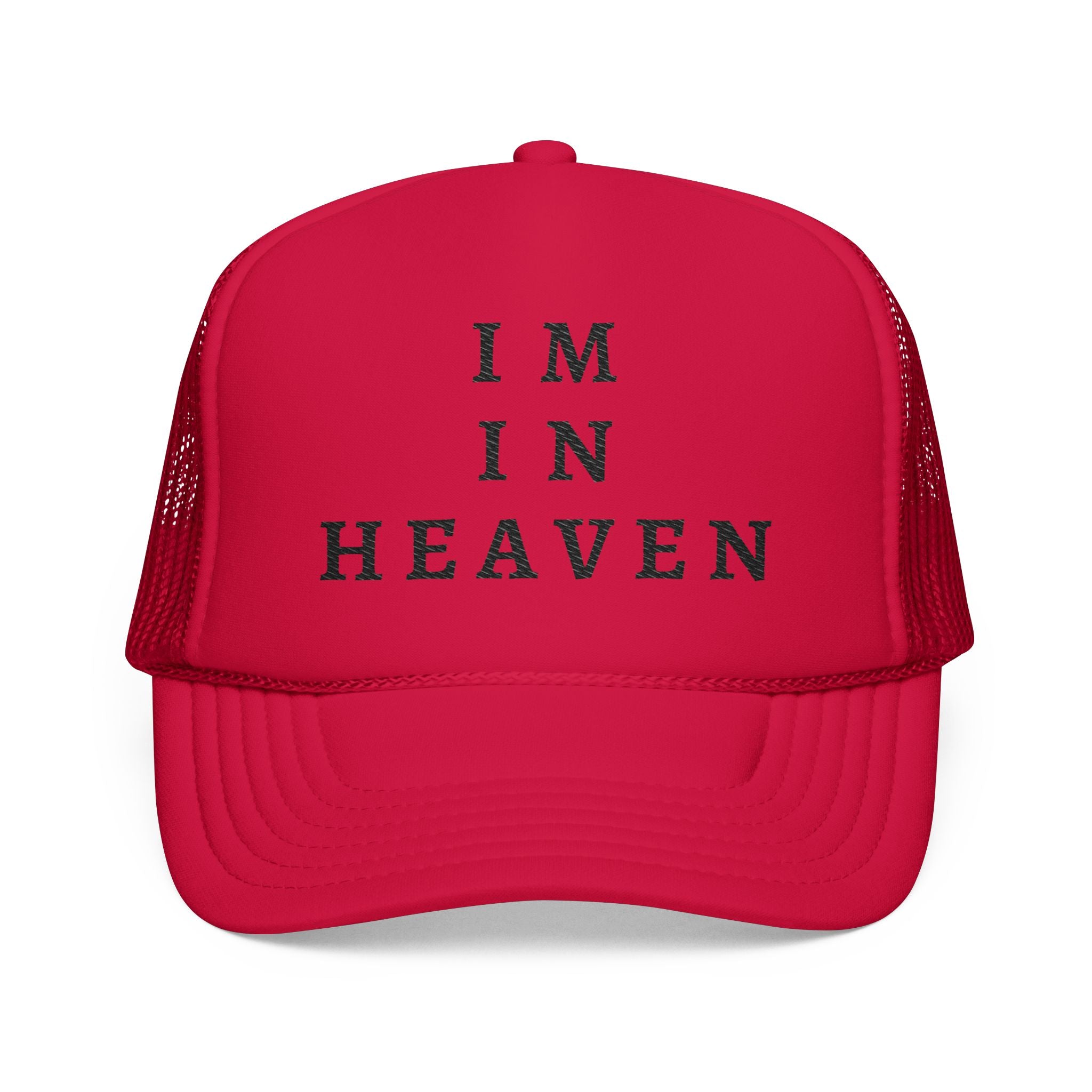 Heavenly Vibes Foam Trucker Hat - Stylish Embroidered Cap