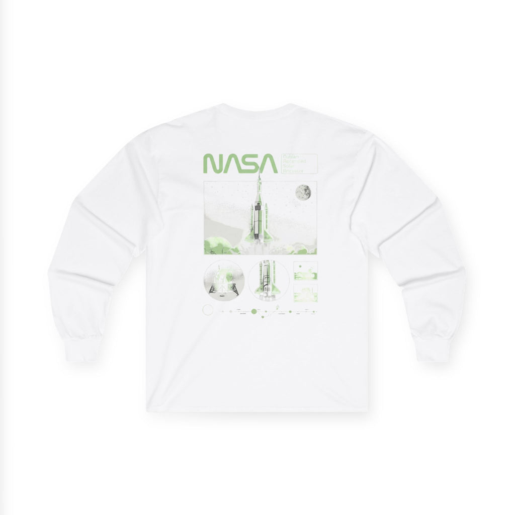 Ancestors NASA-Inspired Unisex Ultra Cotton Long Sleeve Tee - Space Exploration Graphic Shirt