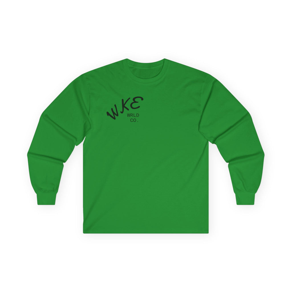 WKE WRLD  Co Long Sleeve Tee - Artistic Unisex Shirt, Perfect for Festivals, Gifts, Lounge, Casual Wear, Conscious Vibes