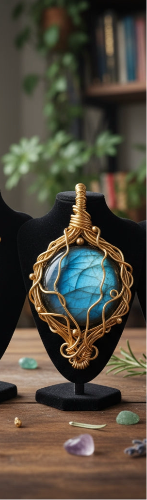 Gold Plated Non Tarnishing Wire Wrapped Custom Necklace