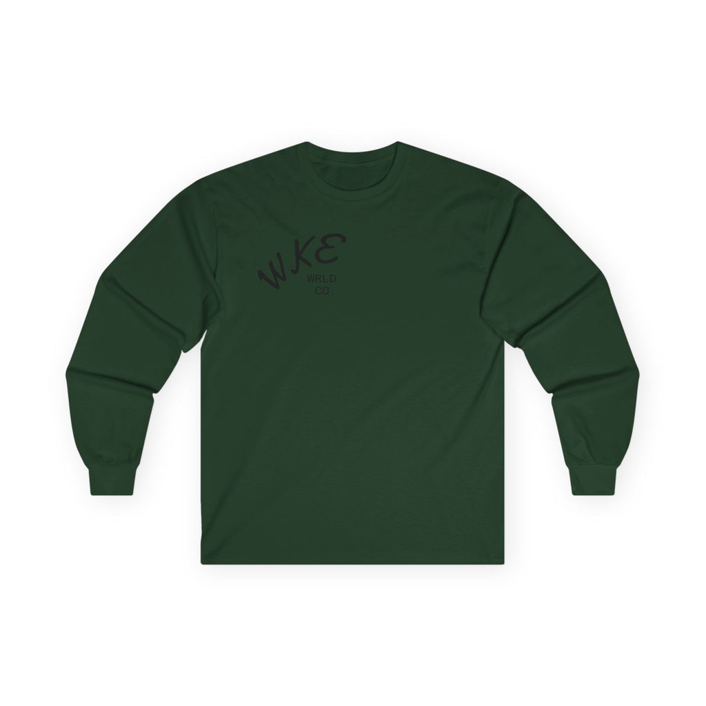 WKE WRLD  Co Long Sleeve Tee - Artistic Unisex Shirt, Perfect for Festivals, Gifts, Lounge, Casual Wear, Conscious Vibes