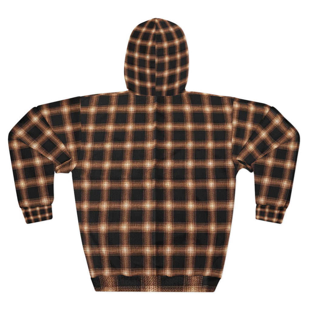 Copper inspired Plaid Hoodie