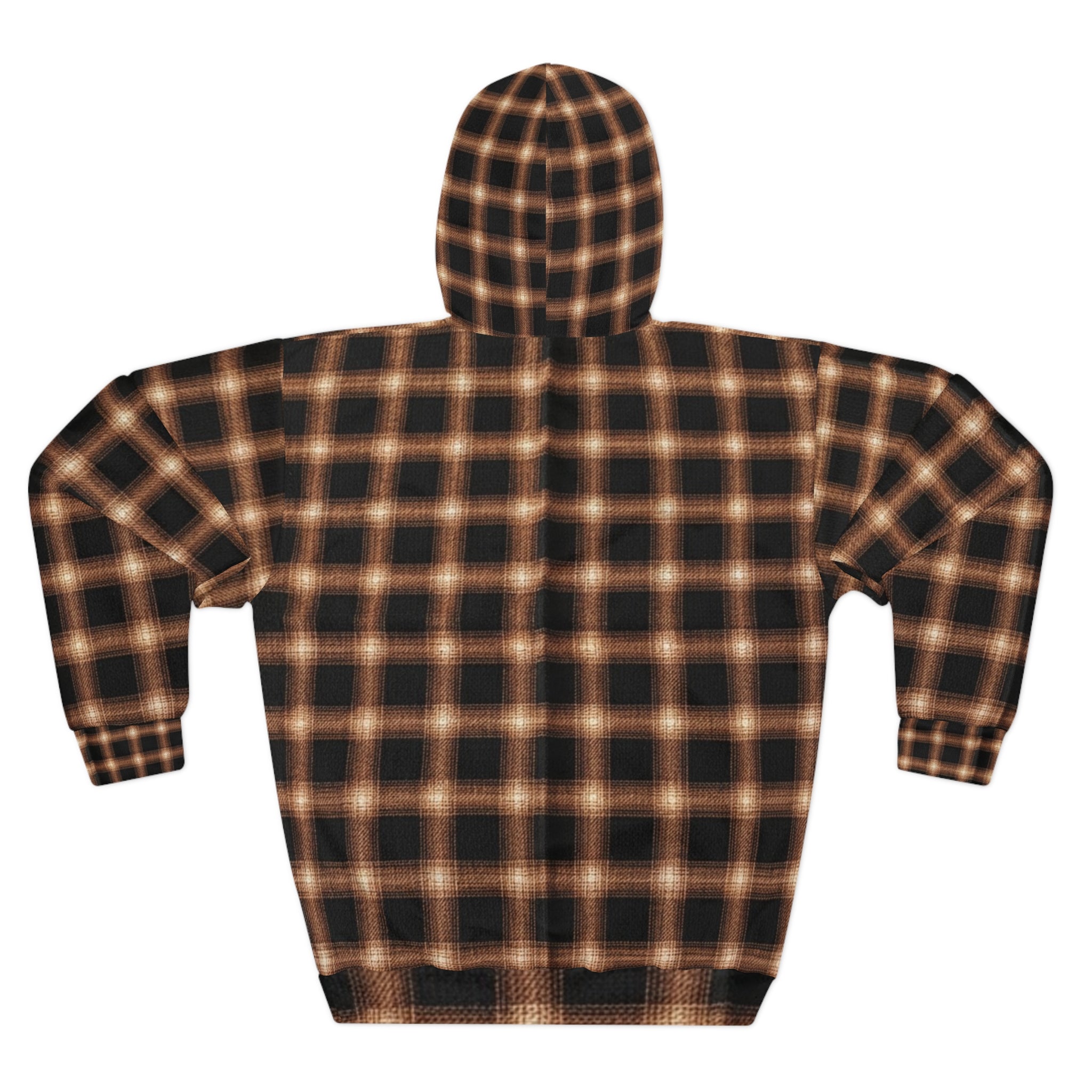 Copper inspired Plaid Hoodie