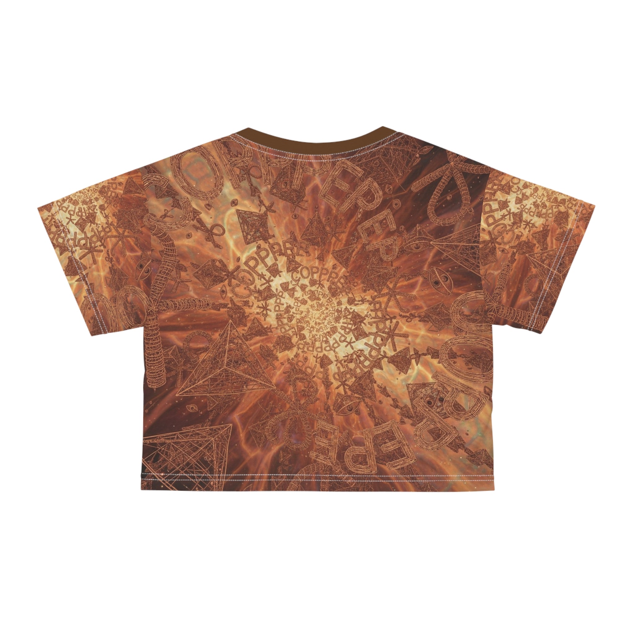 Copper Goddess Crop Tee