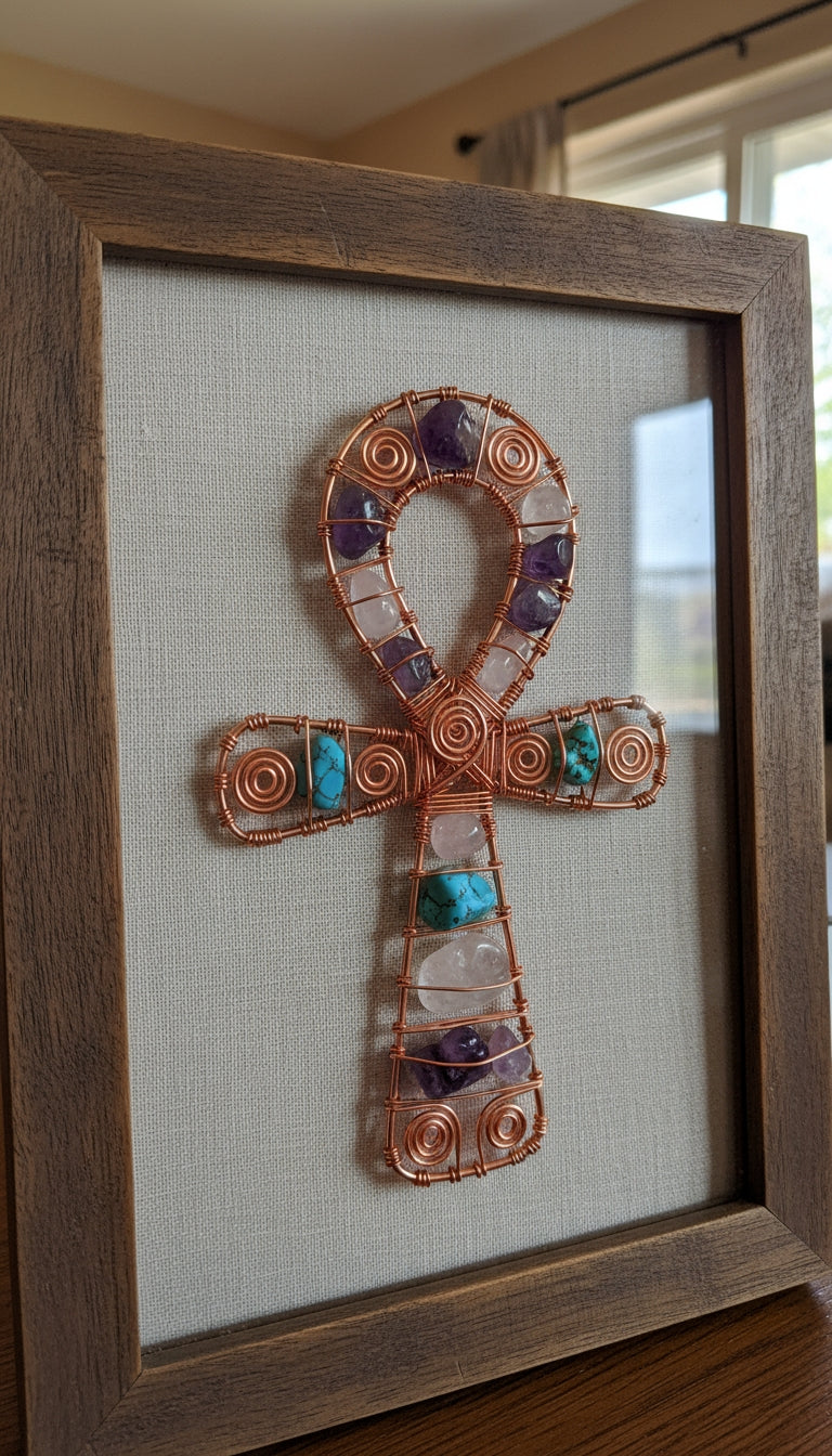 Unique Crystal and Copper Pictures / Wall Home Decor