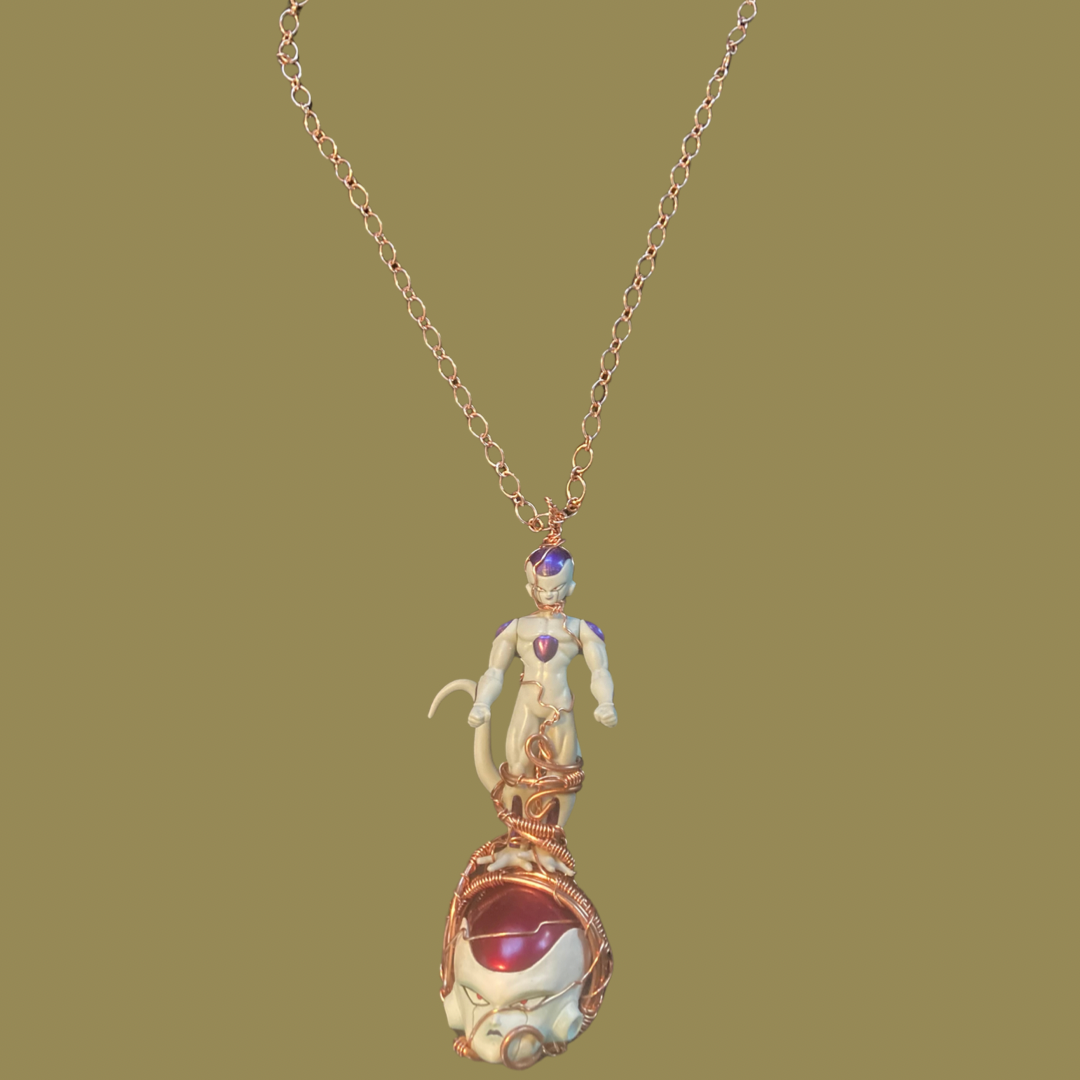 Custom Wire Wrapped Frieza Necklace