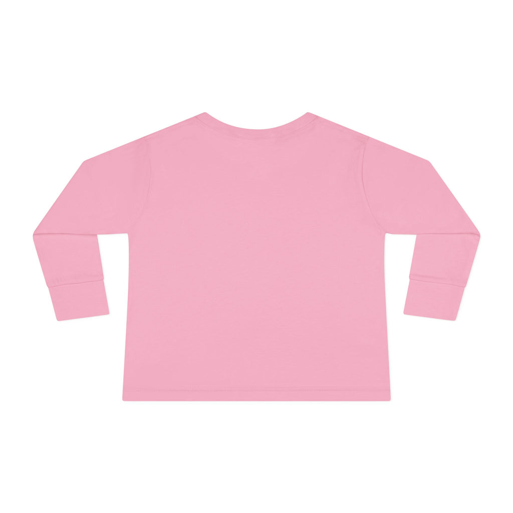 Colorful Elephant Toddler Long Sleeve Tee — Vibrant Safari Animal Shirt for Kids