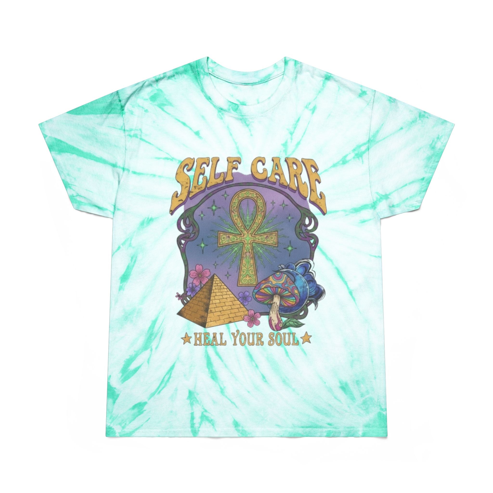 Self Care Tie-Dye Tee - Heal Your Soul