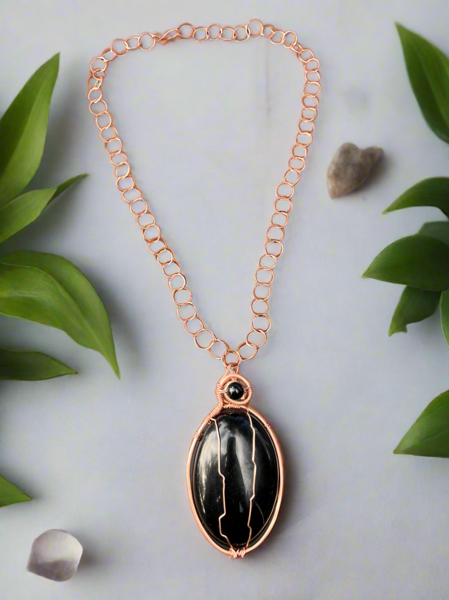 iamevibez Chunky Custom Shungite Necklace