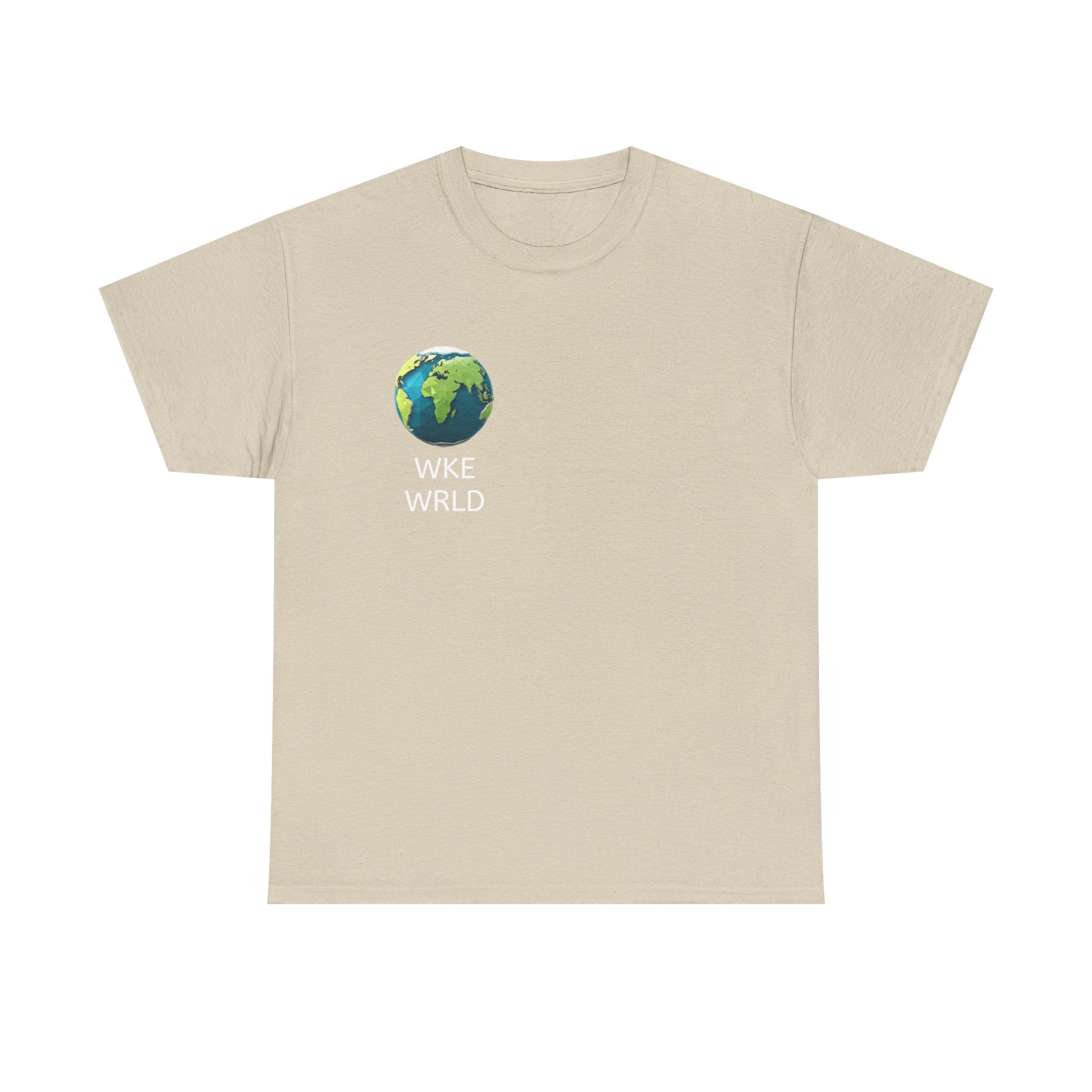 WKE WRLD Eco-Conscious Unisex Heavy Cotton Tee, Earth Day Gift, Nature Lover Shirt, Sustainable Fashion, Unisex Graphic Tee