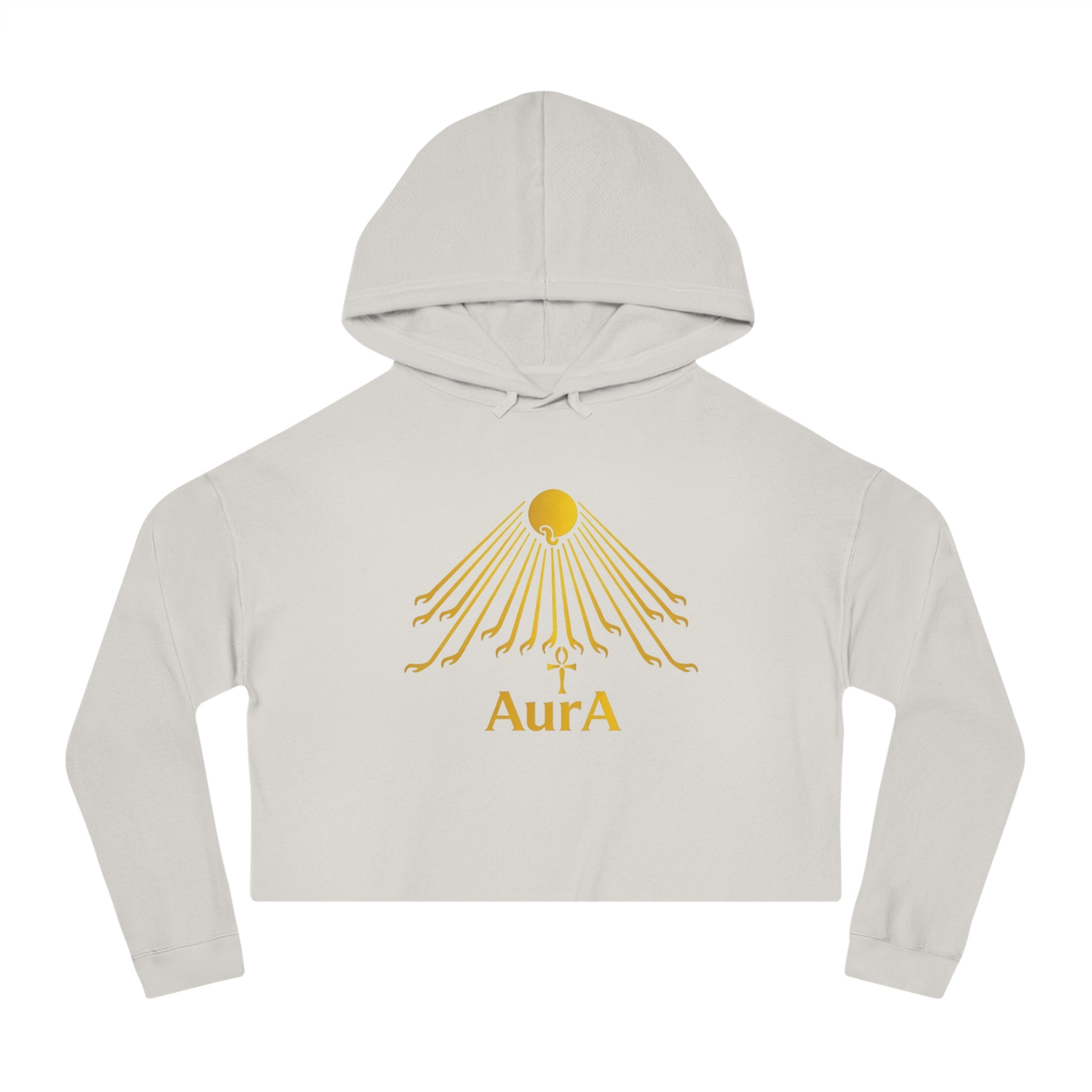 Gold Sunburst "AurA" Spiritual Graphic