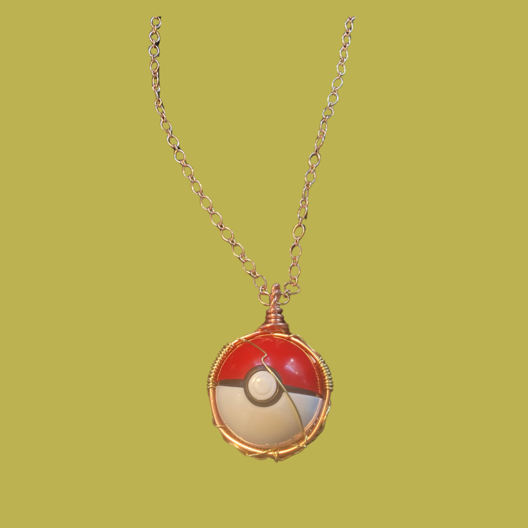 Custom Pokemon Ball Necklace