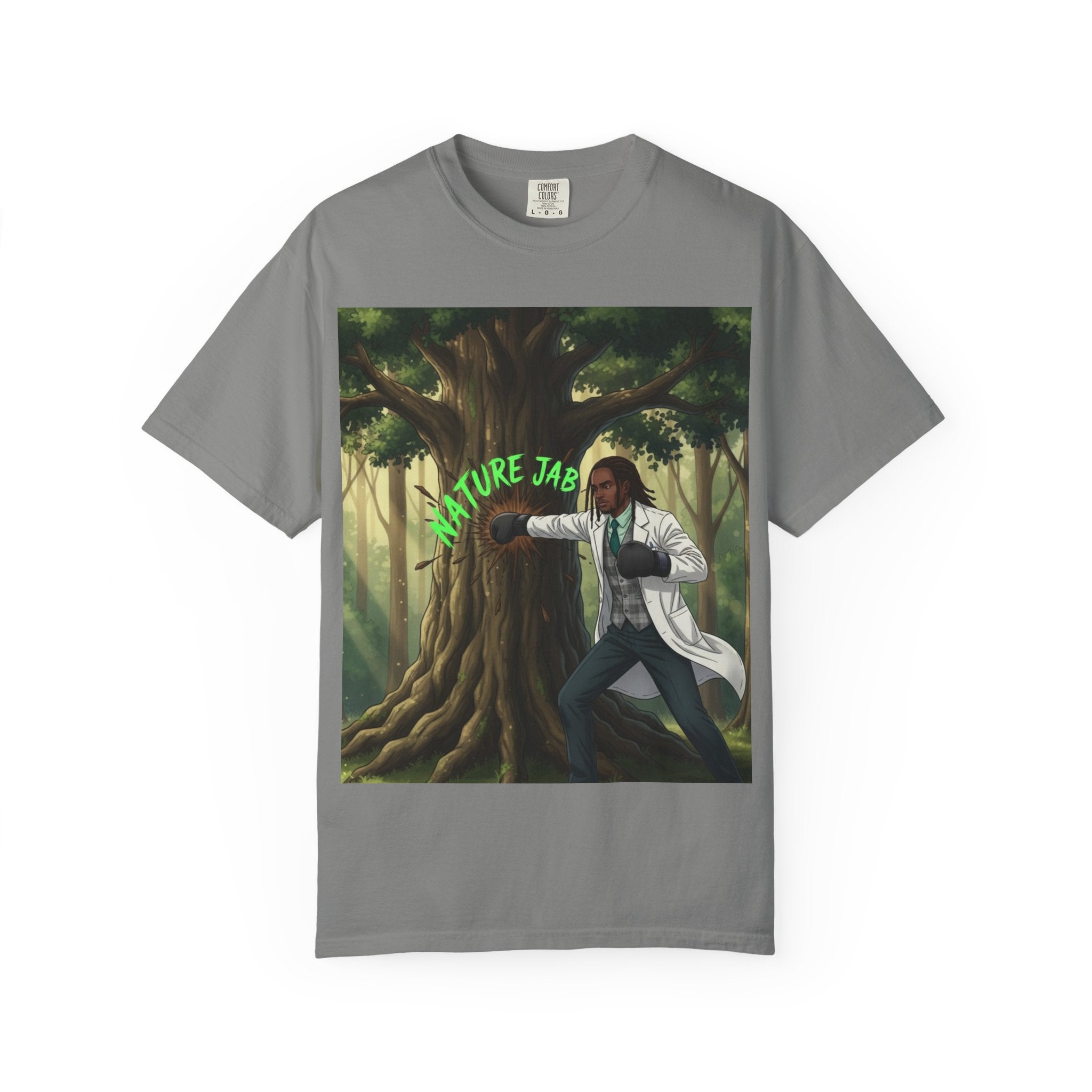 Nature Jab T-Shirt — Forest Martial Artist Graphic Tee