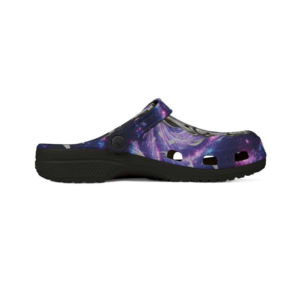 Galaxy Skeleton feet Clogs — EVA Foam Slip-On Shoes