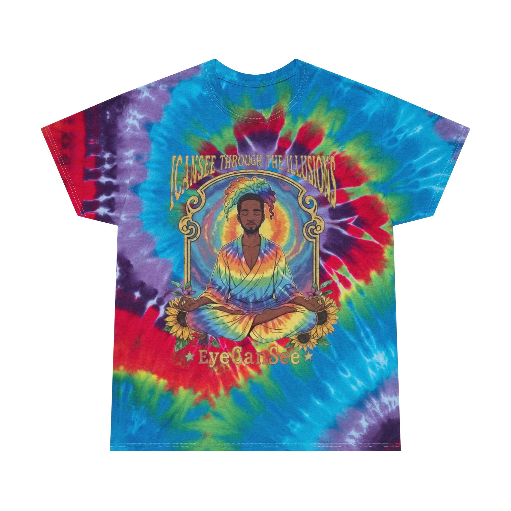 Spiral Visionary Tie-Dye Tee: Eye Can See Graphic T-Shirt