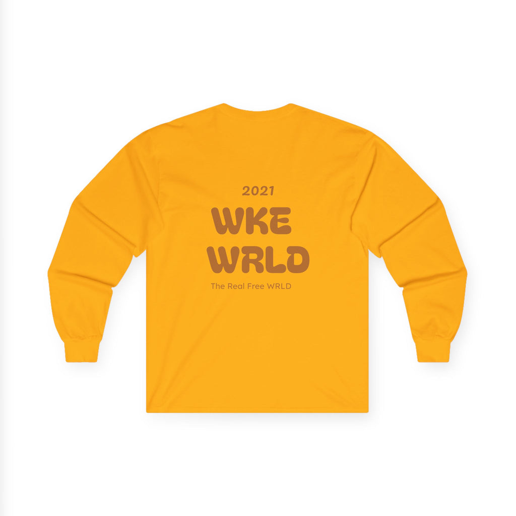 WKE WRLD Crystal & Copper Long Sleeve Tee - Boho Fashion, Festival Outfit, Unique Gift, Unisex Apparel, Statement Shirt