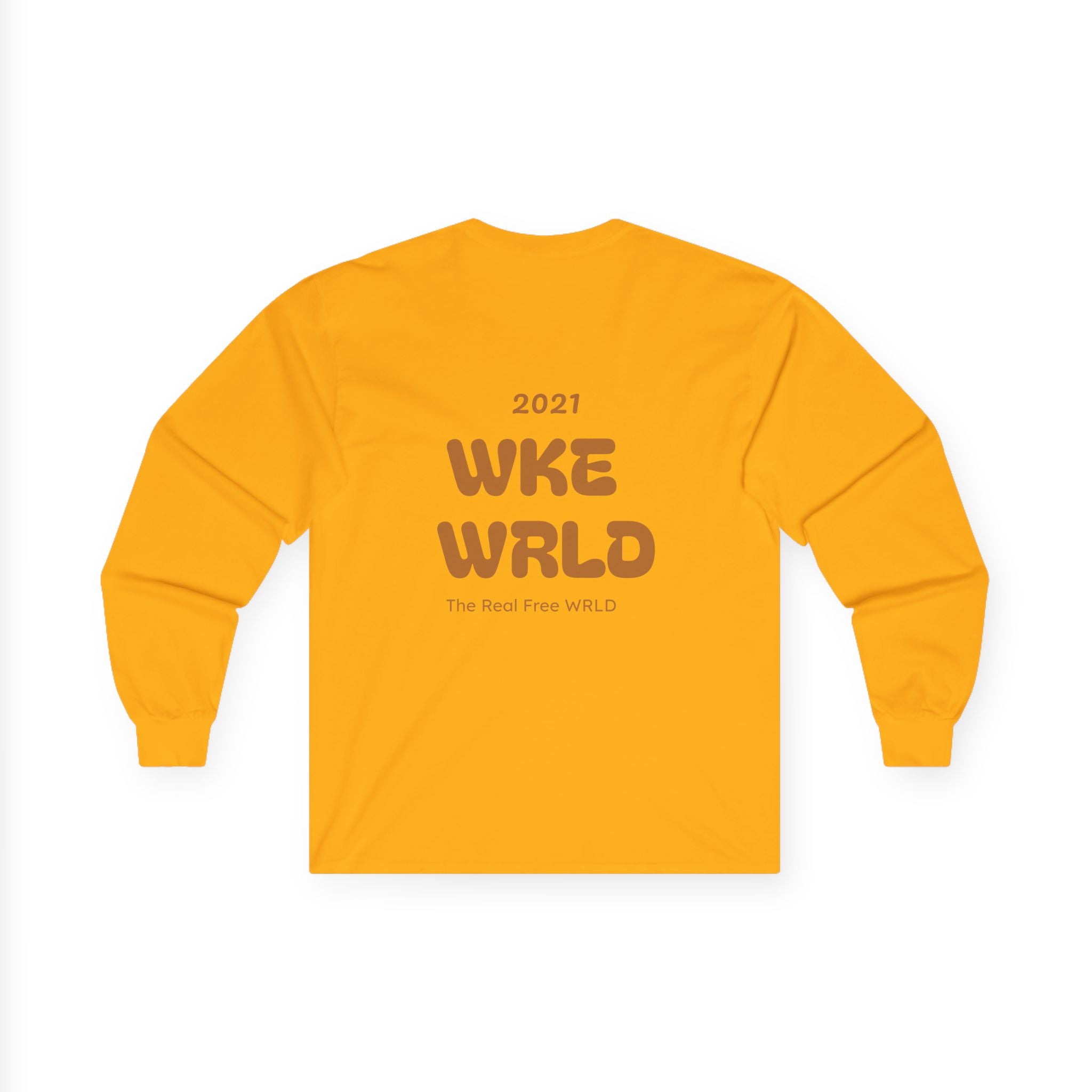WKE WRLD Crystal & Copper Long Sleeve Tee - Boho Fashion, Festival Outfit, Unique Gift, Unisex Apparel, Statement Shirt